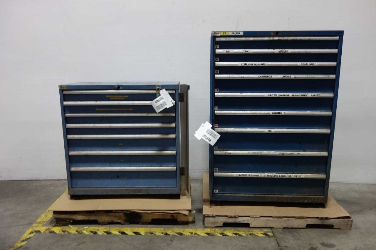 LOT OF 2 ASSORTED LISTA DRAWER STOAGE CABINETS - TOOL STORAGE
