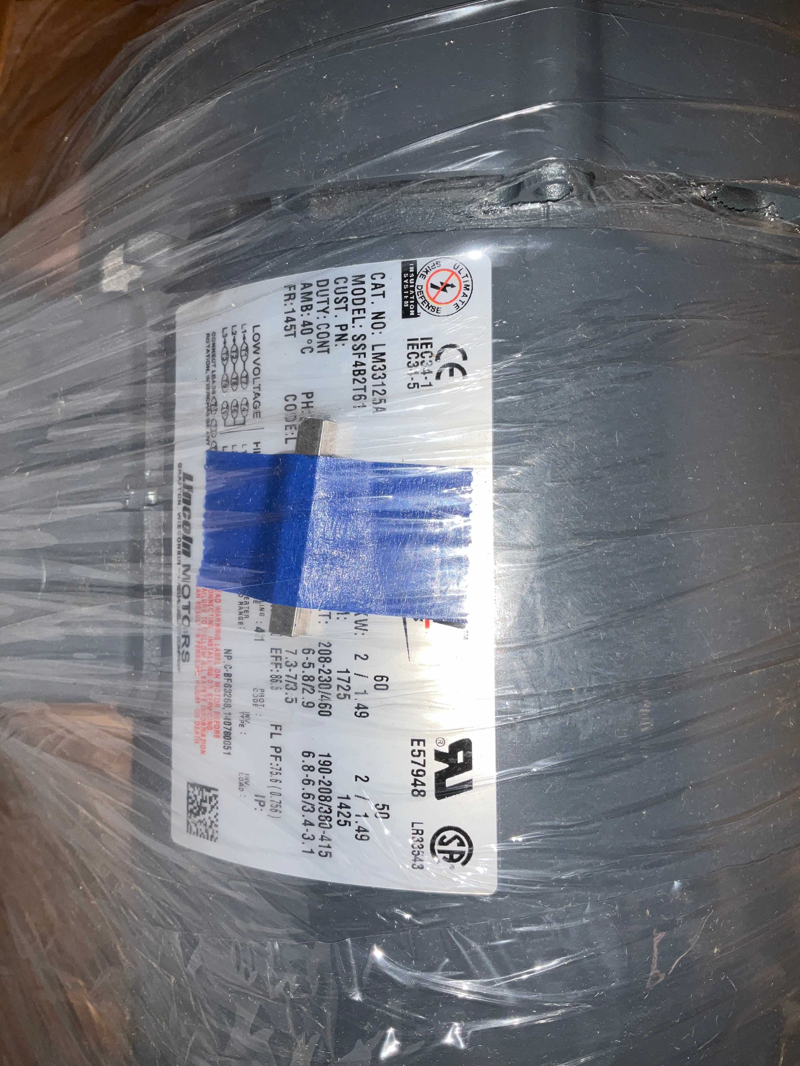 LINCOLN MOTORS LM33125A AC MOTOR - AC MOTOR LINCOLN MOTORS LM33125A AC MOTOR - AC MOTOR