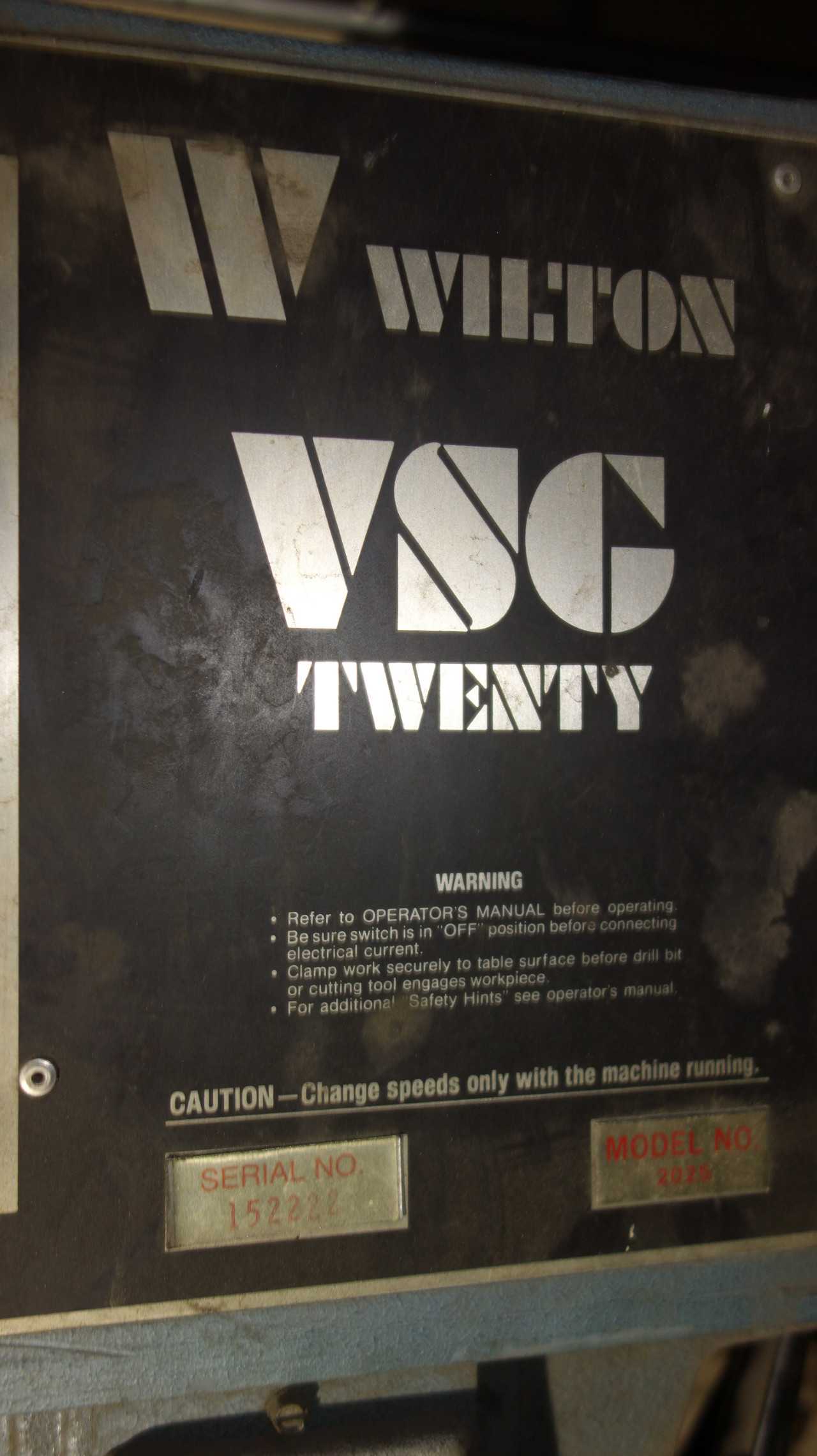 WILTON VSG TWENTY 2025 DRILL PRESS 230/460V - MISCELLANEOUS