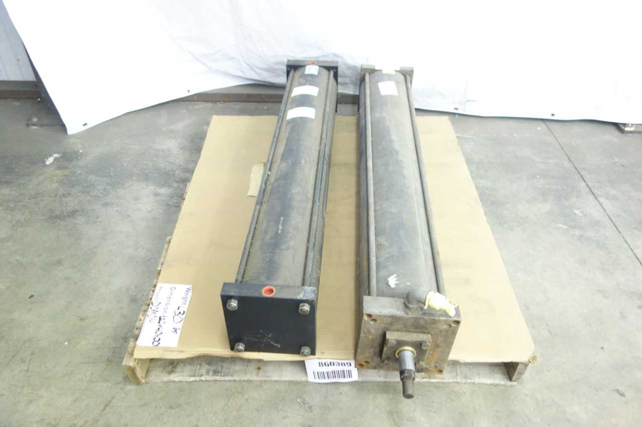 LOT OF 2 CUNNINGHAM HYDRAULIC CYLINDERS - HYDRAULIC CYLINDERS