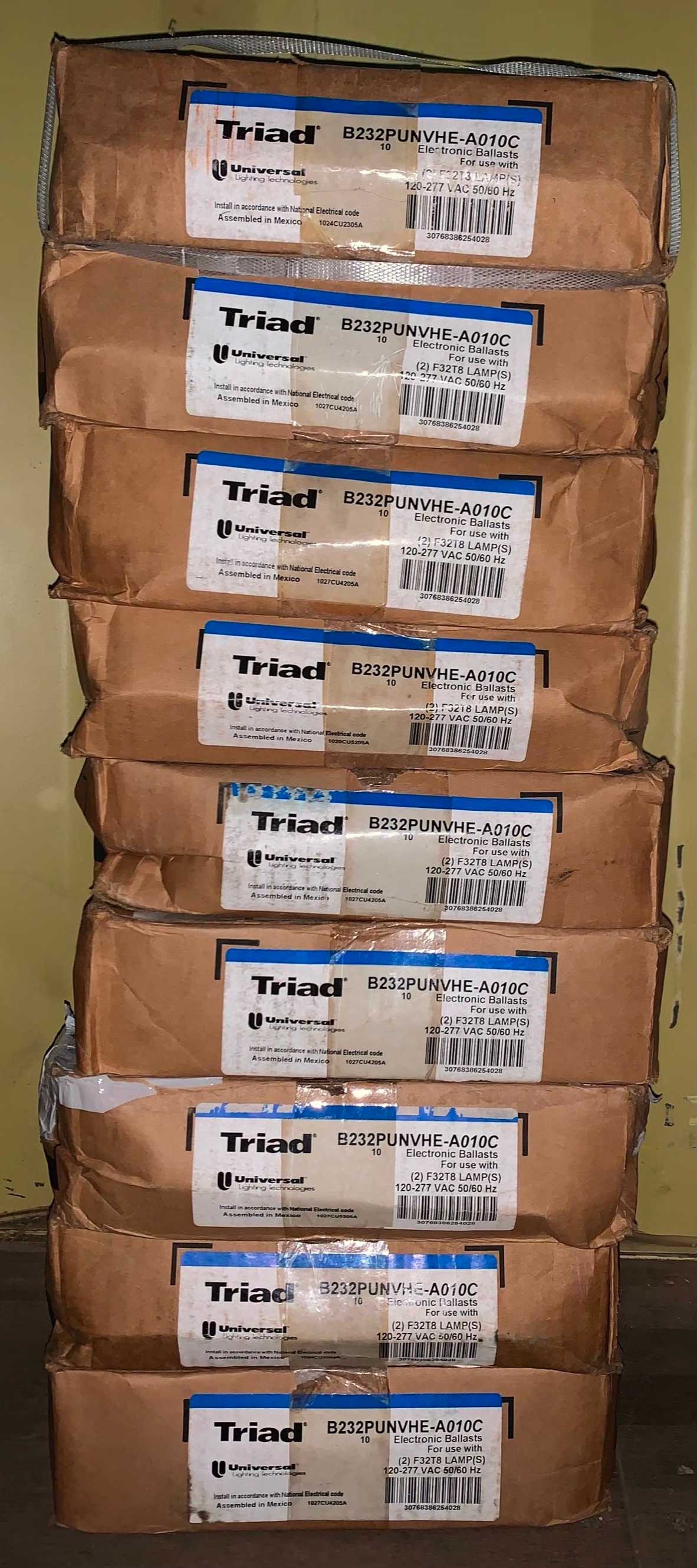 New - Lot of 90 - Universal Triad B232PUNVHE-A010C Fluorescent Ballast - LIGHTING