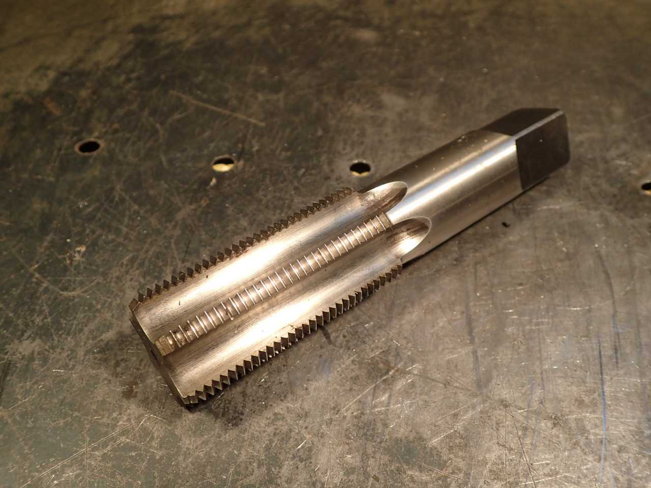 Hanson Whitney 1-1/4" -12 NF Bottom Hand Thread Tap: 6-Flute, 2-1/2" Flutes GH-4 - MACHINING ACCESSORIES & TOOLING