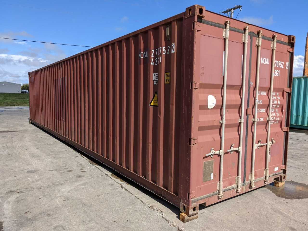 TSL 40FT STANDARD CUBE SHIPPING CONTAINER - INDUSTRIAL PARTS