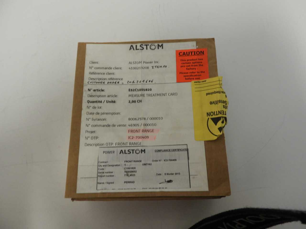 Lot of (3) Alstom UMT 162 CS-C3 Measurement Treatment Card (2) NIB, (1) Open Box - INDUSTRIAL PARTS