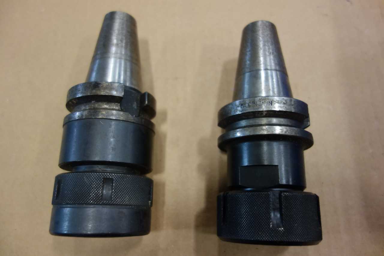 LOT OF ASSORTED CAT40 TOOL HOLDERS - TECNARA , LYNDEX - ELECTRIC POWER TOOLS