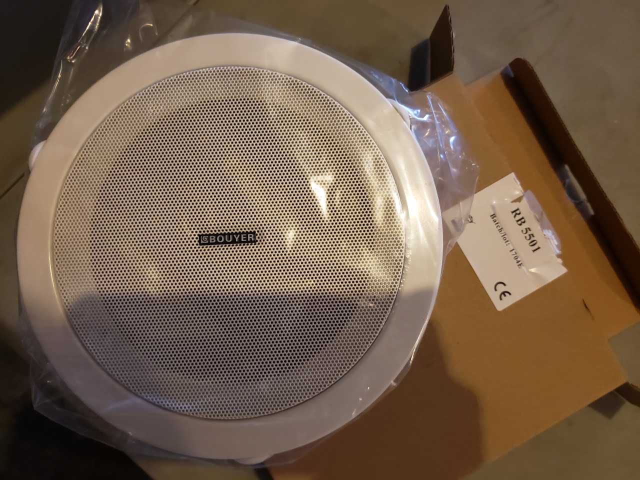 Lot of 168 Bouyer RB 5501 6W Ceiling Speakers - INDUSTRIAL PARTS