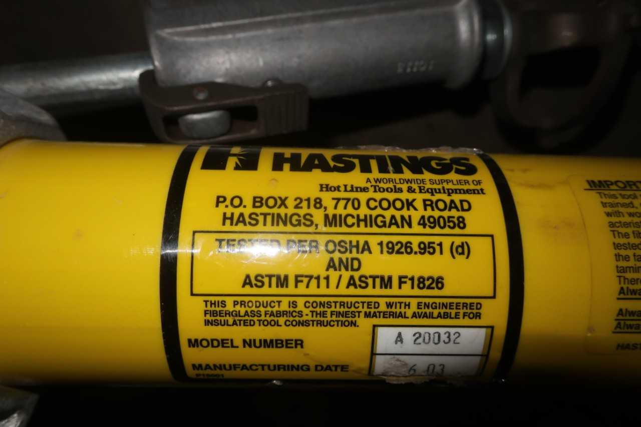 SET OF HOT STICK AND CUTTER, HASTINGS A 20032, C200T - ELECTRIC POWER TOOLS