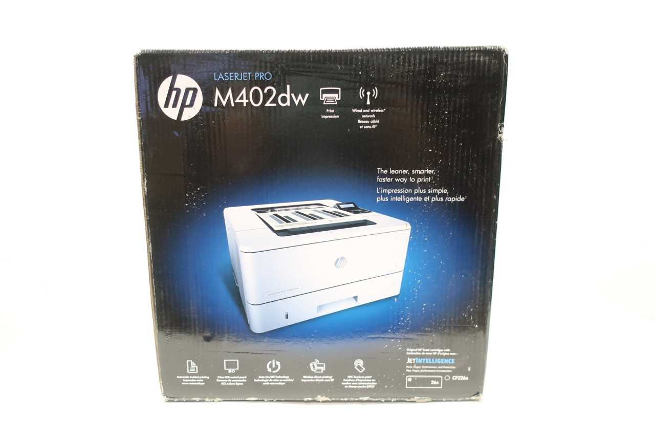 HEWLETT PACKARD HP M402DW LASERJET PRO WIRELESS LASER PRINTER - PACKAGING