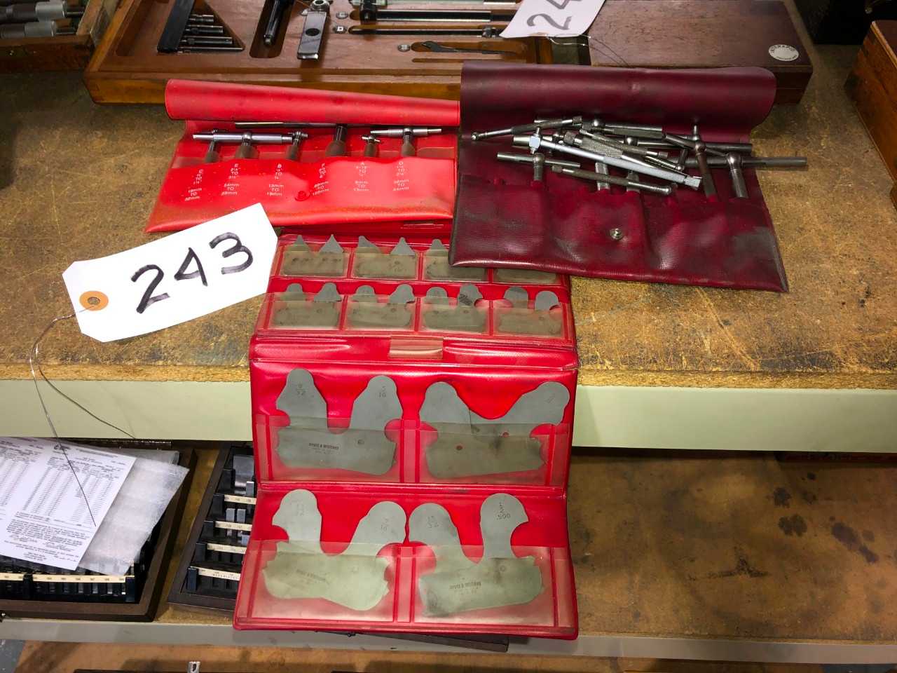 Lot of 3-Pratt & Whitney Radius Gages, Starrett Bore & Misc. Bore Gages - ELECTRIC POWER TOOLS