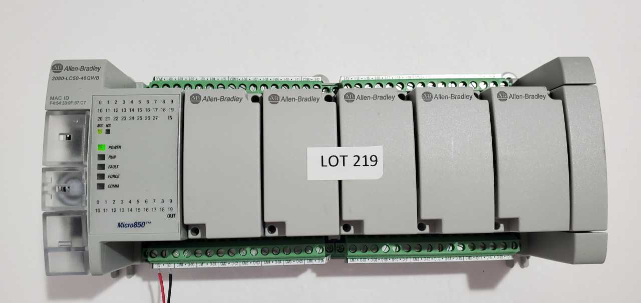 Allen Bradley Micro 850  2080-LC50-48QWB PLC - AUTOMATION & CONTROLS