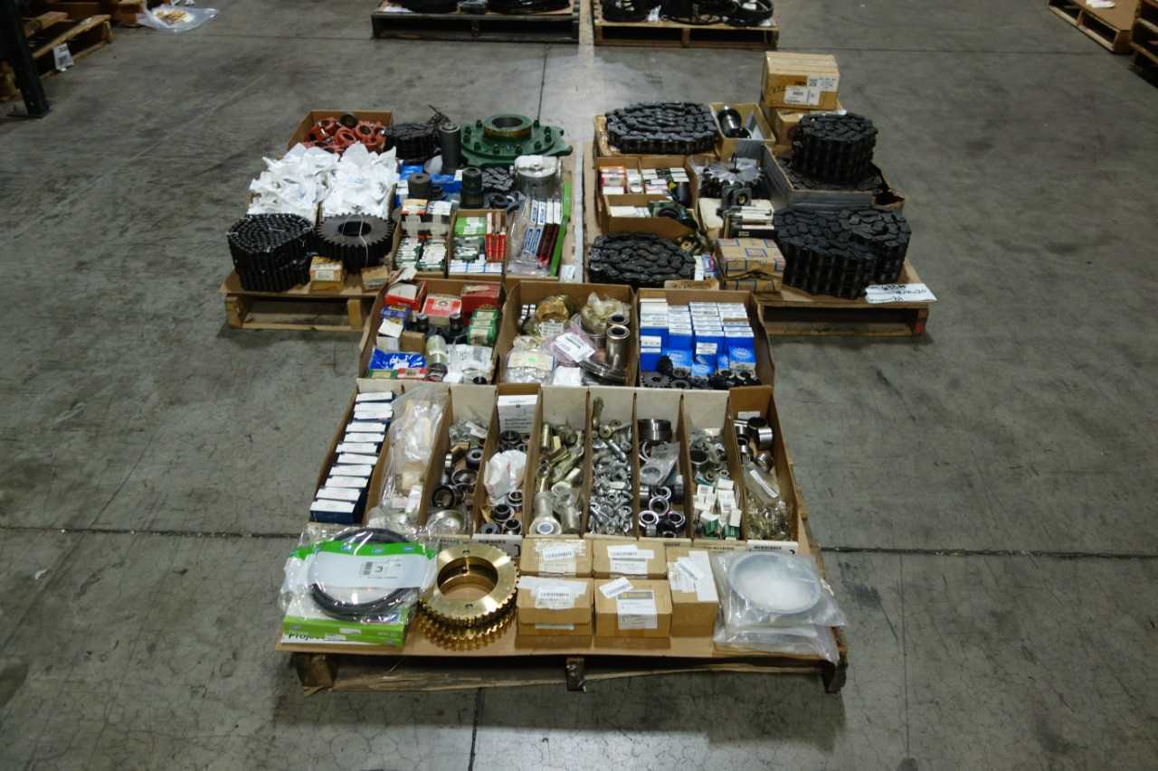 3 PALLETS OF ASSORTED POWER TRANSMISSION PARTS - POWER TRANSMISSION