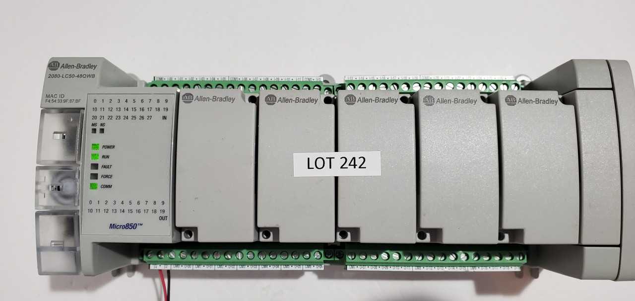 Allen Bradley Micro 850  2080-LC50-48QWB PLC - AUTOMATION & CONTROLS