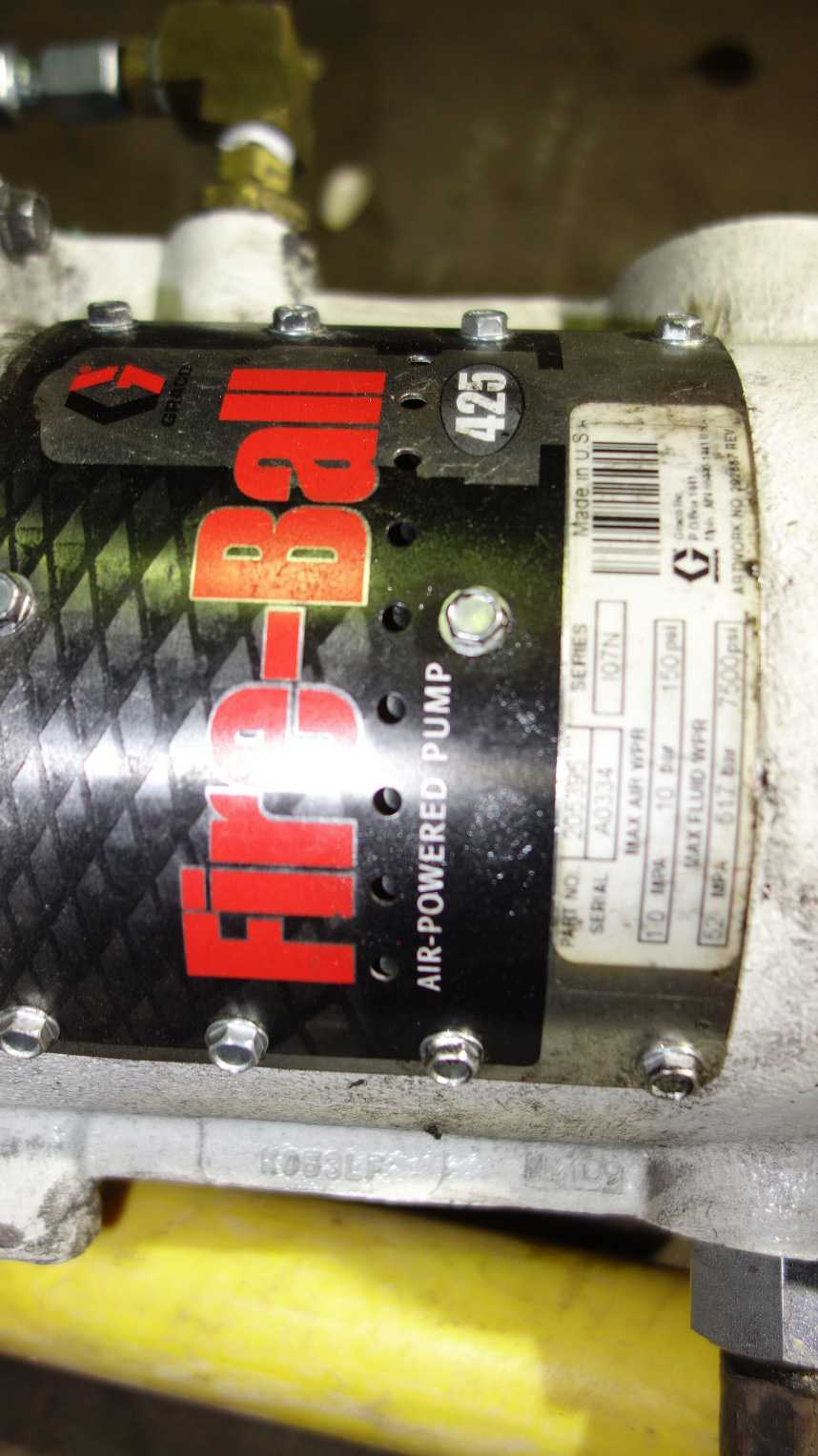 GRACO FIRE BALL PNEUMATIC GREASE PUMP, LUTZ B36C - MISCELLANEOUS