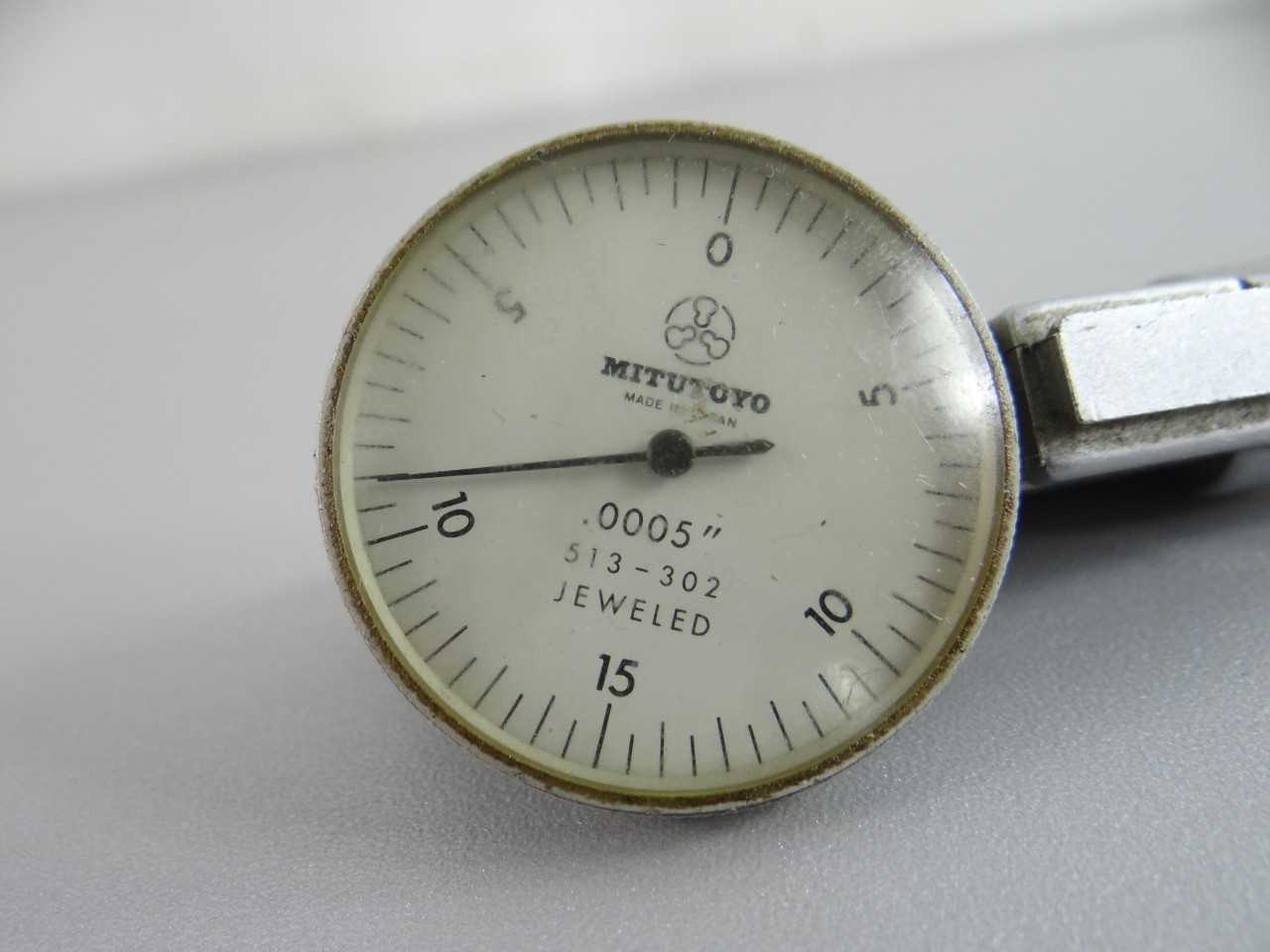 MITUTOYO DIAL TEST INDICATOR 513-302 JEWELED .0005 - METAL INSPECTION EQUIPMENT