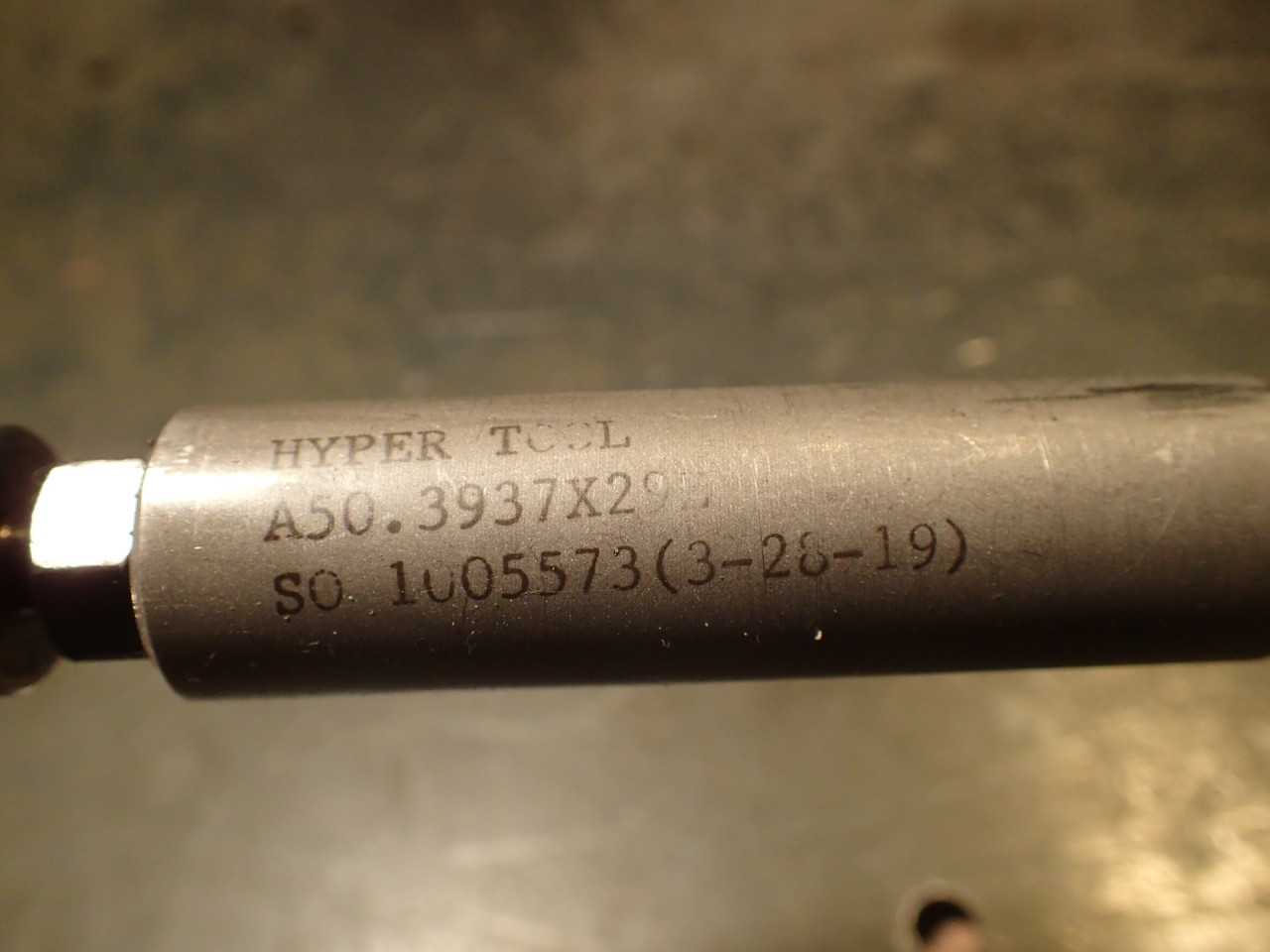 Hyper Tool .3937" 10mm x 29" OAL Coolant Fed Deep Hole Gun Drill: Carbide Tipped - MACHINING ACCESSORIES & TOOLING