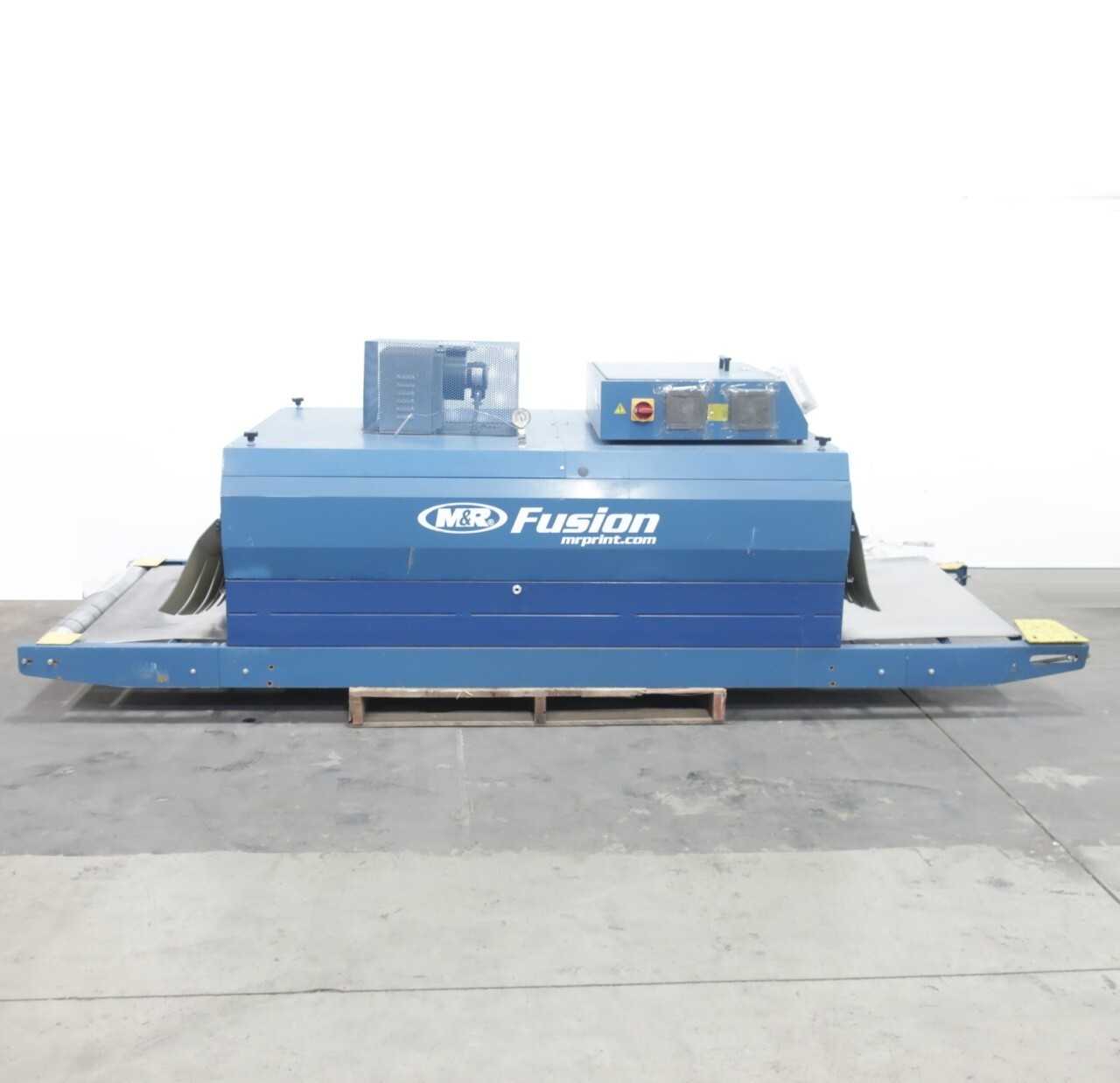 M&R FUSION 36 INCH ELECTRIC SCREEN PRINTING CONVEYOR DRYER -MISSING ROLLER, LEGS, AND BELT - CONVEYORS