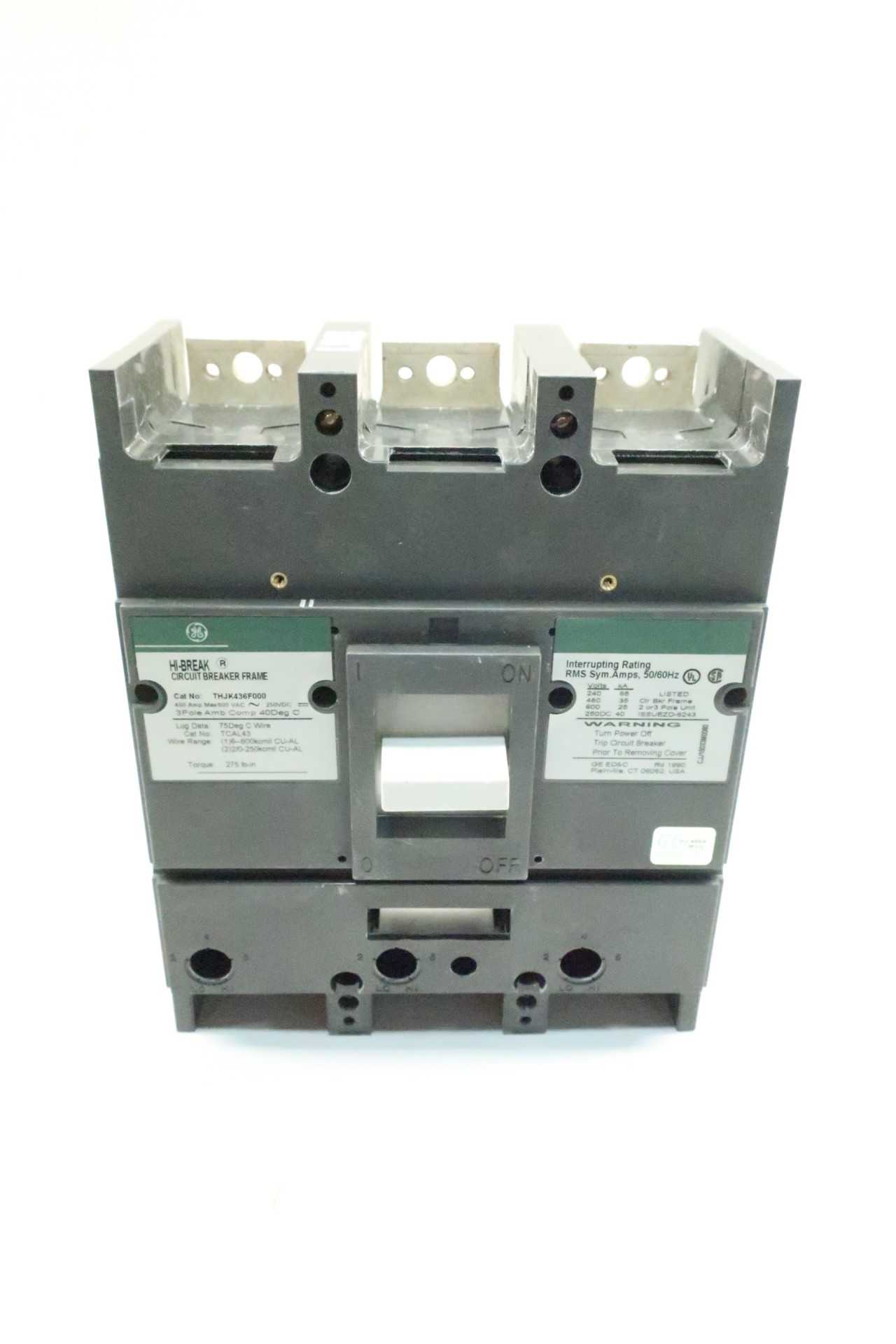 Ge THJK436F000 Hi-break Circuit Breaker 400A - CIRCUIT BREAKERS