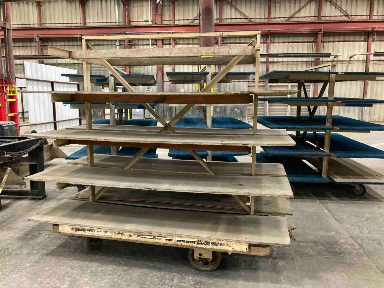 metal frame shelve with wood - SHELVING