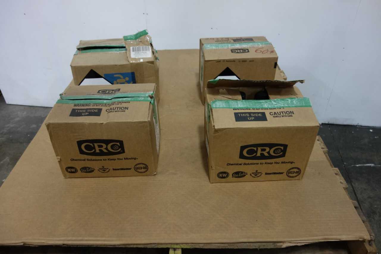 LOT OF 10 0Z AERSOL CANS OF CRC ELECREICAL SILICONE LUBRICANT - WASTE BINS