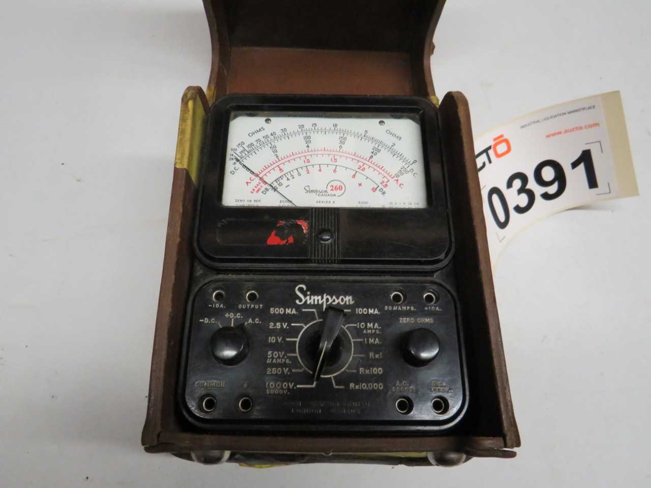 SIMPSON CANADA MODEL 260 SERIES 5 METER - ELECTRICAL COMPONENTS