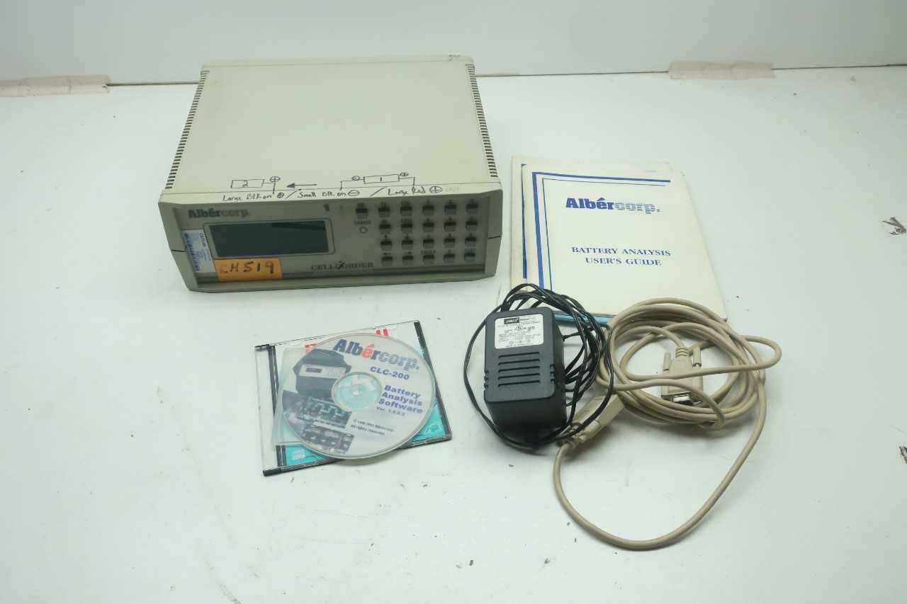 ALBERCORP CELLCORDER BATTERY ANALYSIS CLC-100 - ELECTRICAL TESTING EQUIPMENT