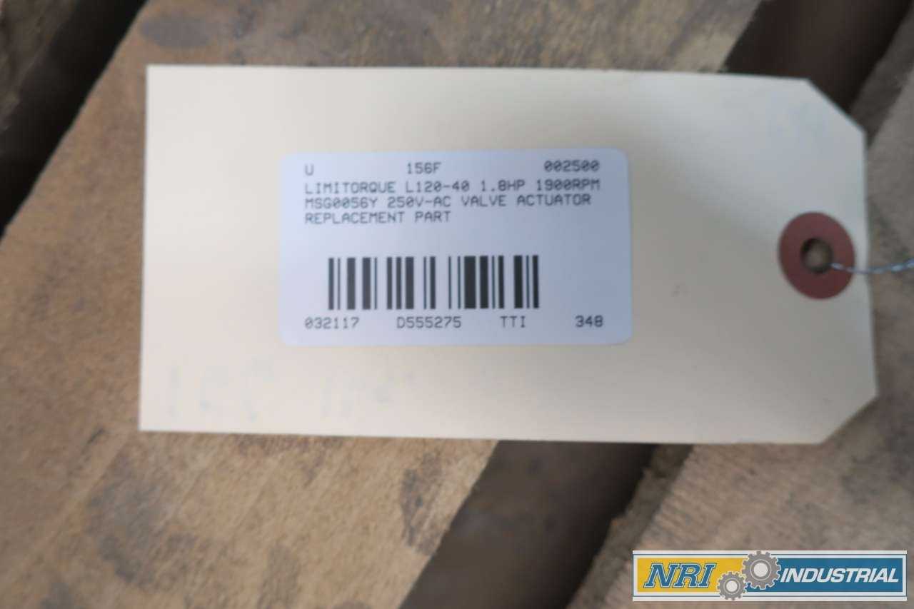 LIMITORQUE L120-40 1.8HP 250V-DC ELECTRIC VALVE ACTUATOR - VALVES