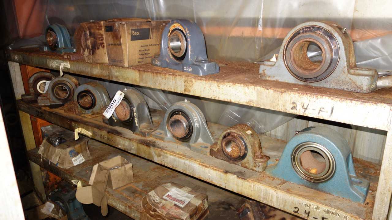 LOT OF ASSORTED PILLOW BLOCK BEARINGS, REXNORD - BEARINGS