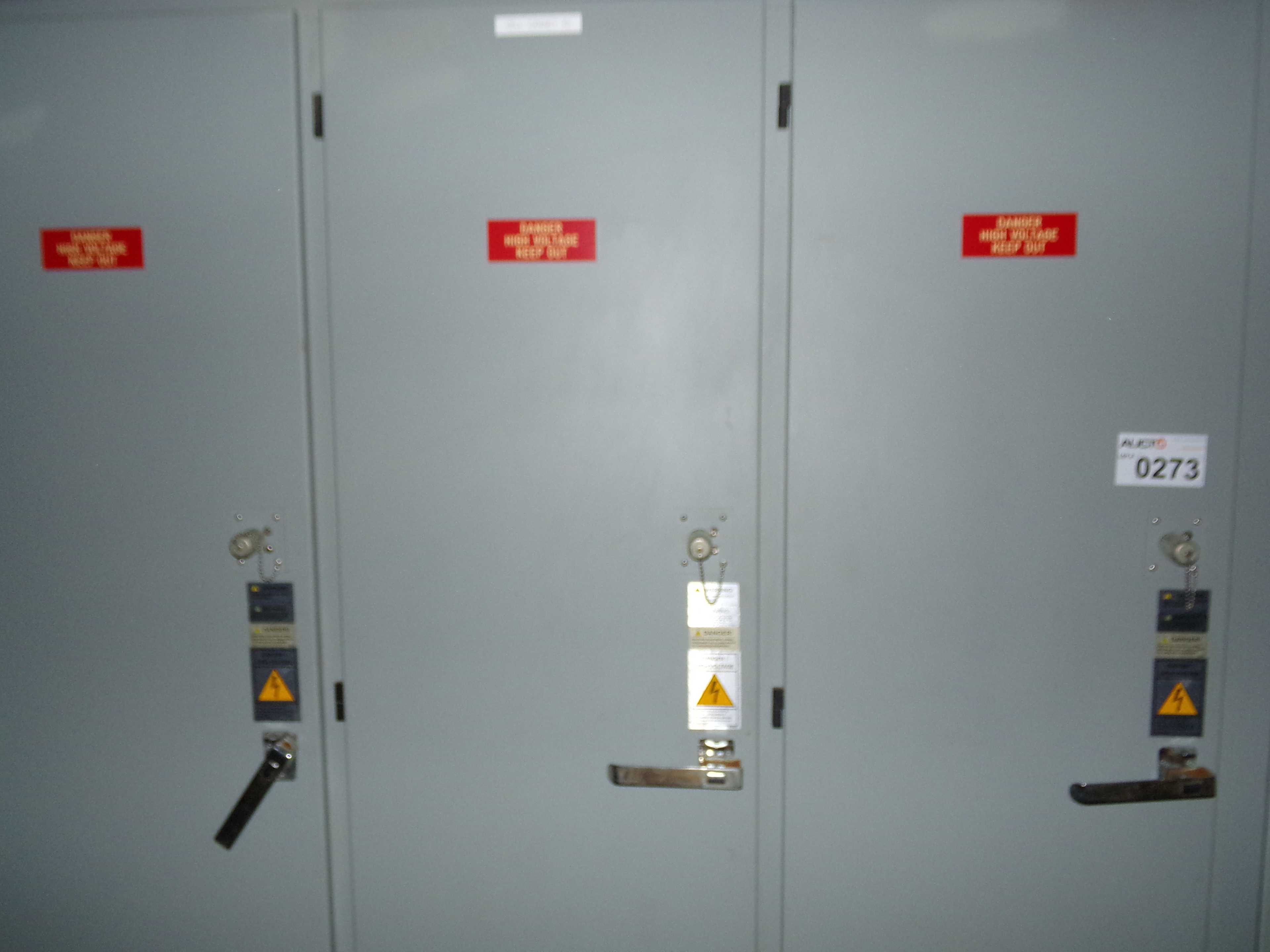 SIEMENS  CELL CABINET #2N, 3 SECTIONS - ELECTRICAL COMPONENTS