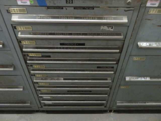 10 Drawer Stanley Vidmar and contents - MISCELLANEOUS