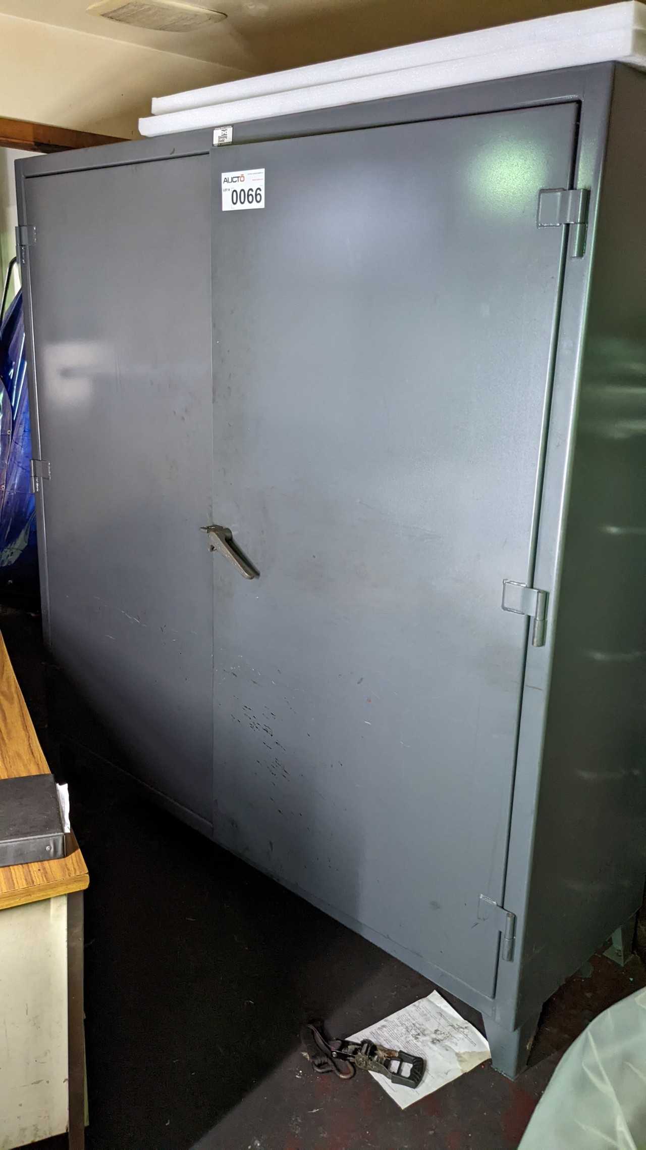 72" X 24" strong hold cabinet with shelves and contents - TOOL STORAGE 72" X 24" strong hold cabinet with shelves and contents - TOOL STORAGE