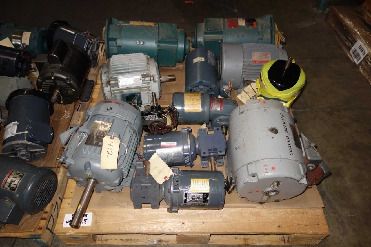 2 PALLETS OF ASSORTED MOTORS - ELECTRIC MOTORS