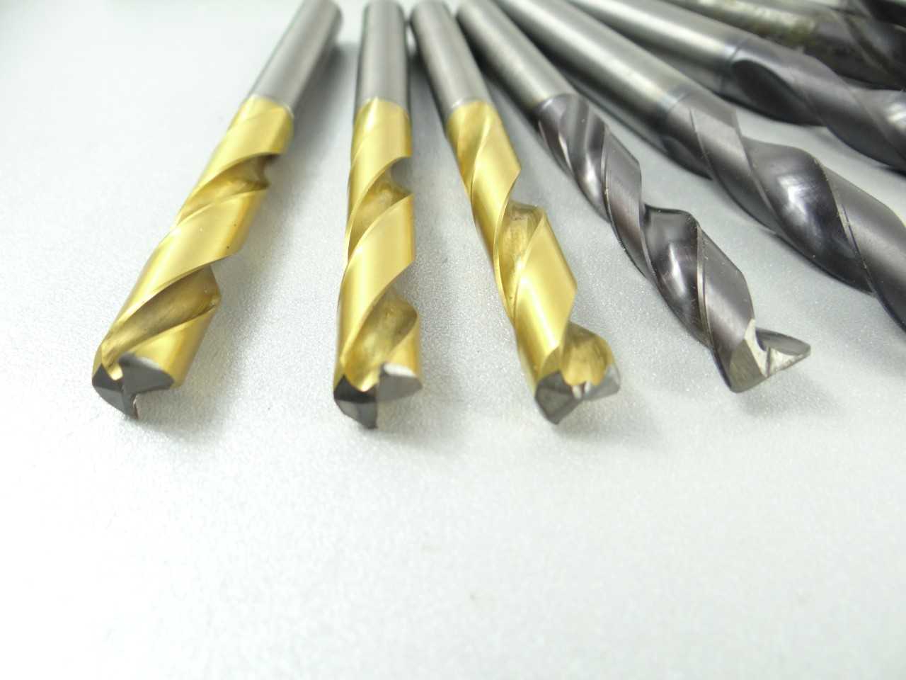 Lot of 8 Assorted Solid Carbide Twist and Coolant Thru Flat Bottom Drills - MISCELLANEOUS