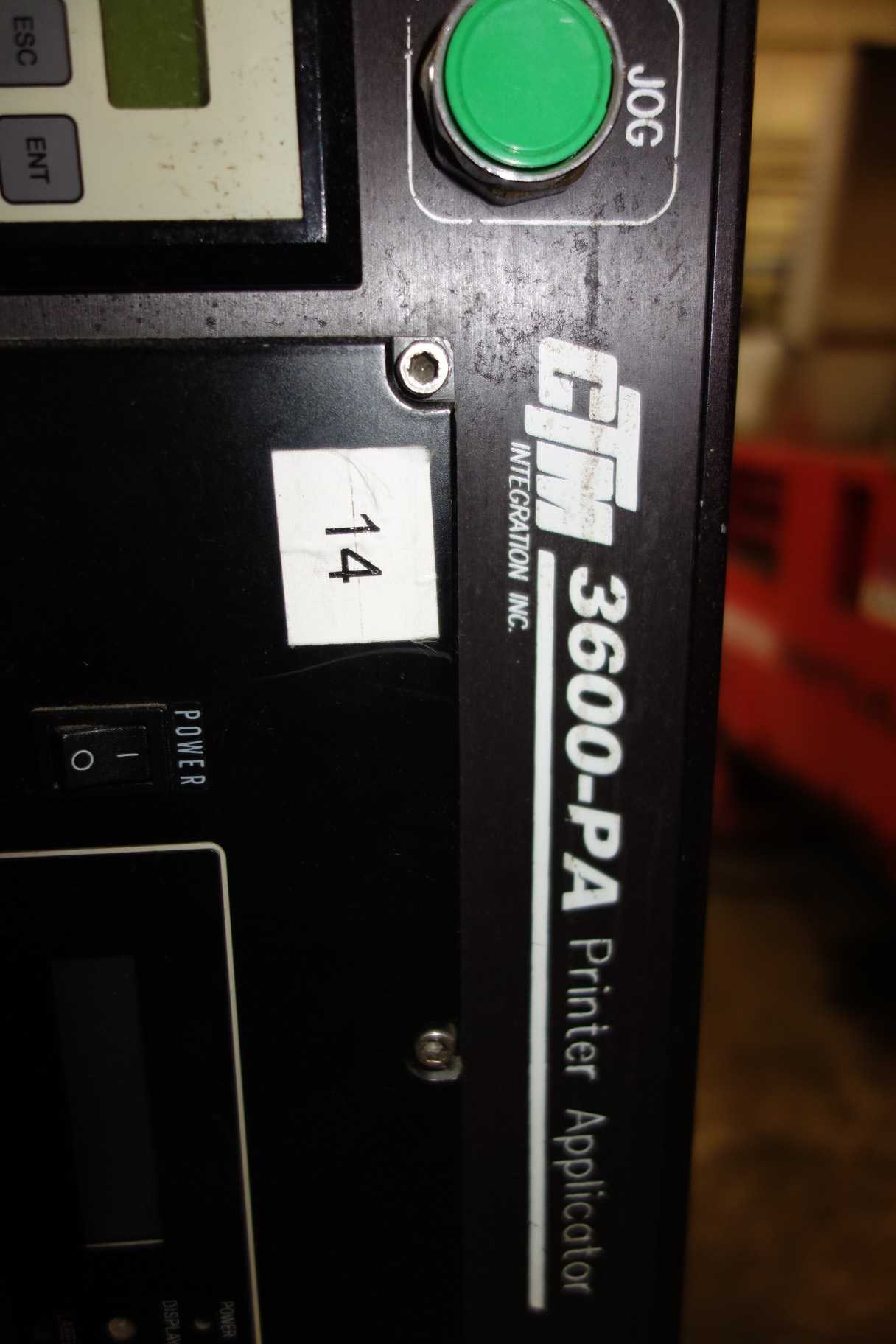 CTM 3600-PA LABEL PRINTER APPLICATOR - PACKAGING