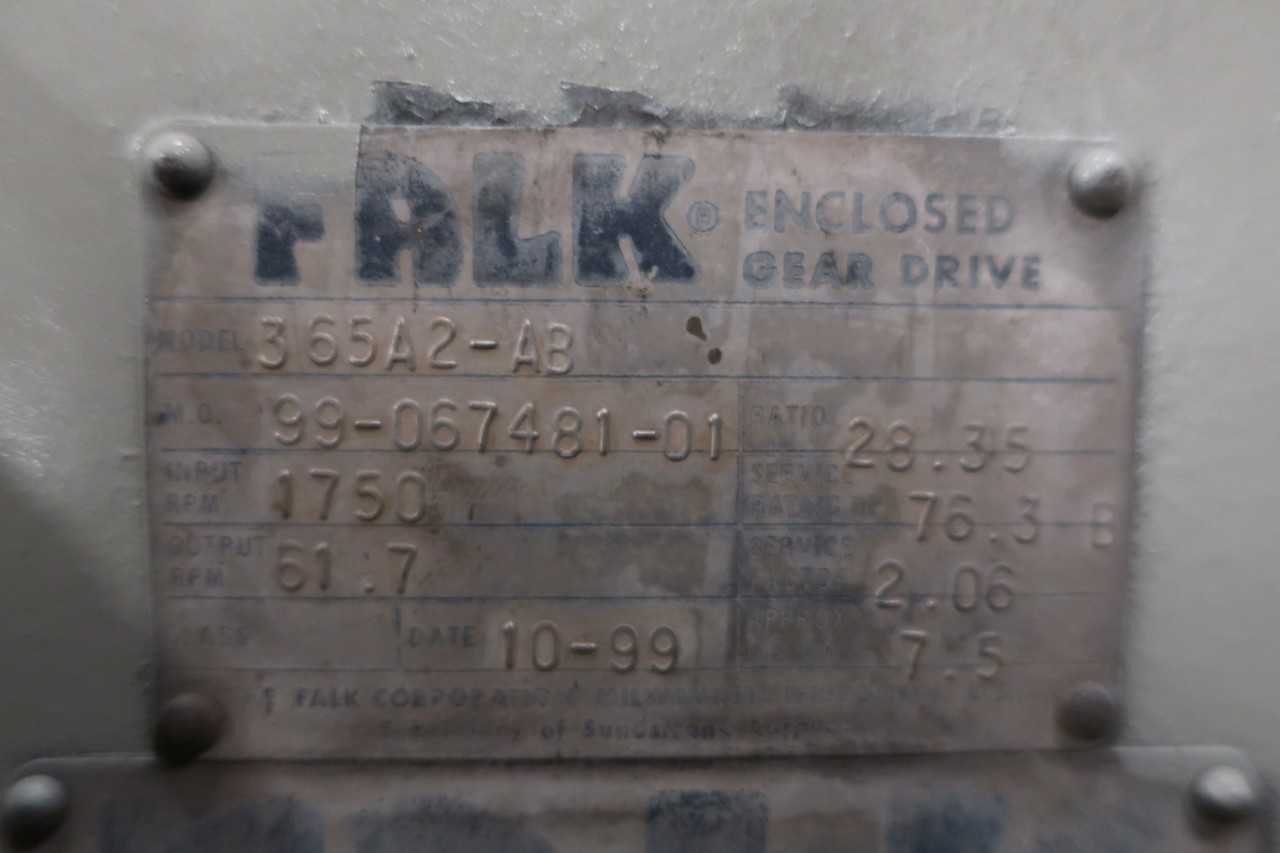 FALK 365A2-AB GEAR REDUCER 1750RPM 28.35:1 - GEAR REDUCERS