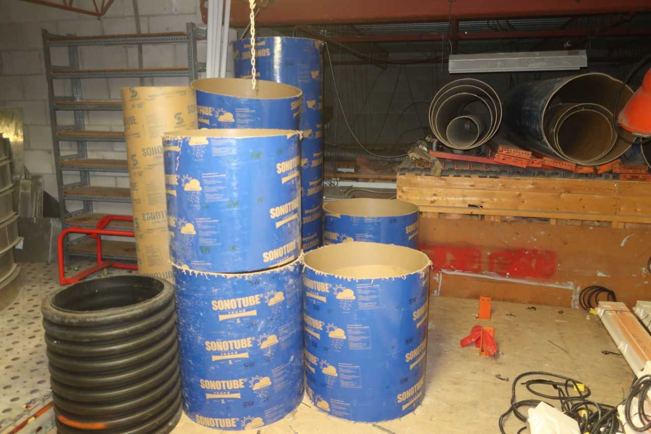 LOT OF ASSORTED CONCRETE POST FORMS - TRAILER MOUNTED EQUIPMENT