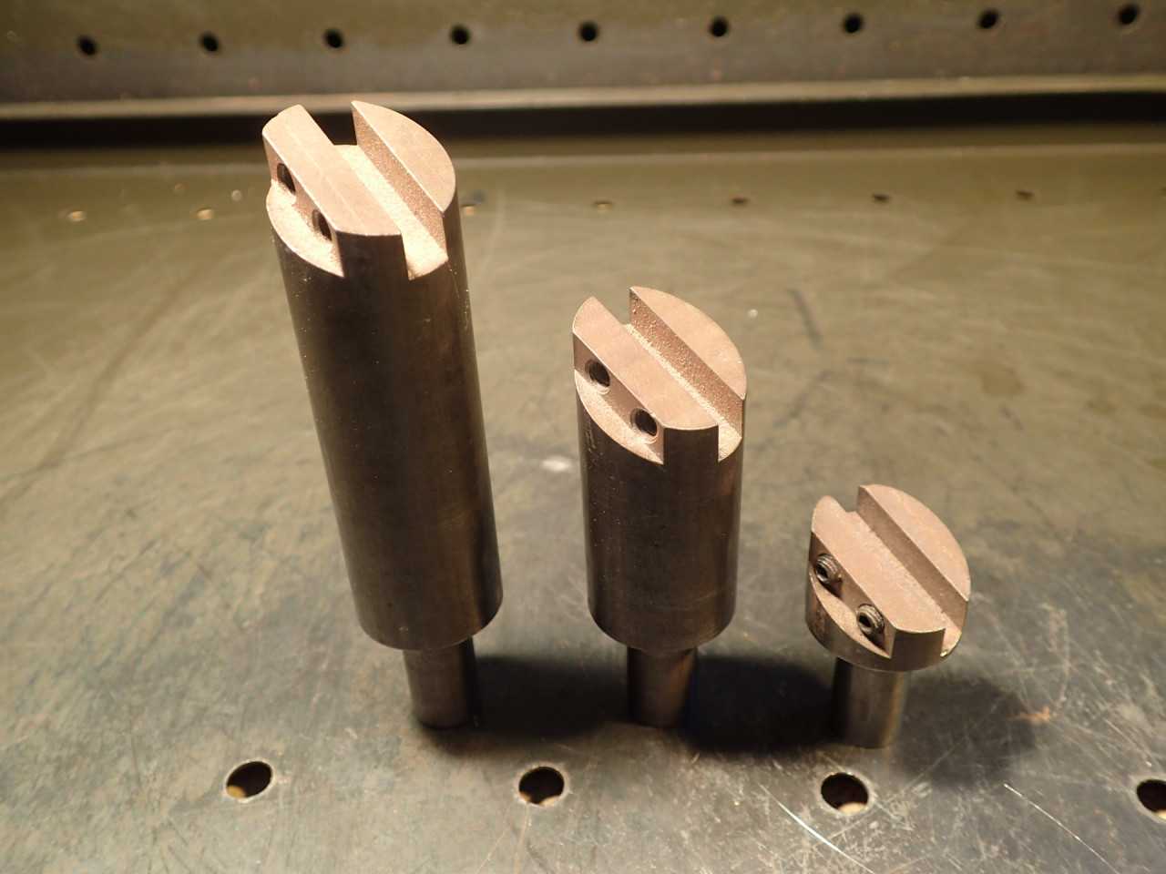 3 Milling Fly Cutters 1" Body 1/2" Shank 1/4" Slot, 3/4" 2-1/8" 3-1/4" Extension - HOLEMAKING TOOLS