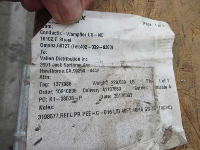Miscellaneous Items, Crane Parts - MISCELLANEOUS