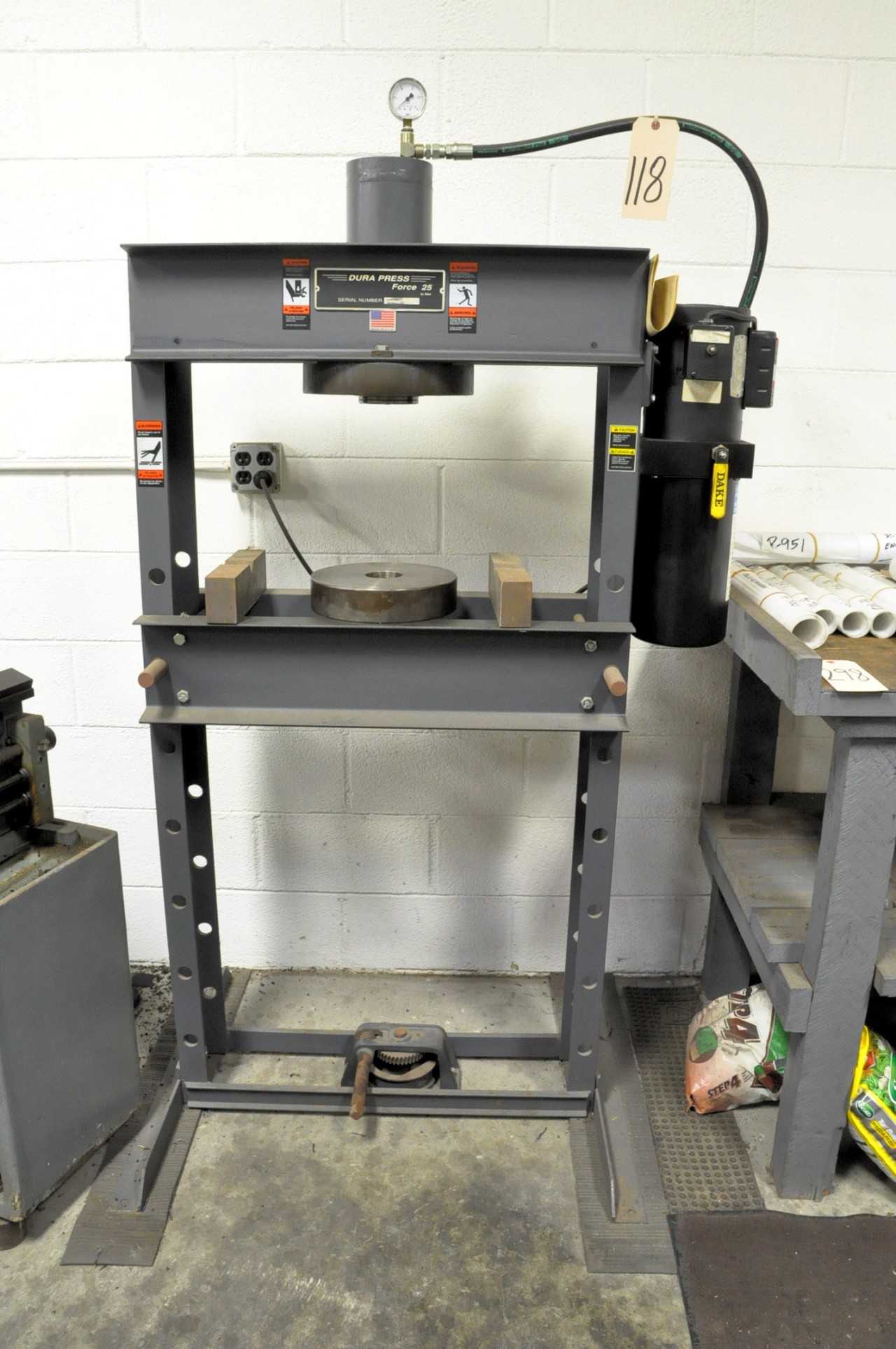 Dura Press Force 25 ton H Frame Press - PRESSES
