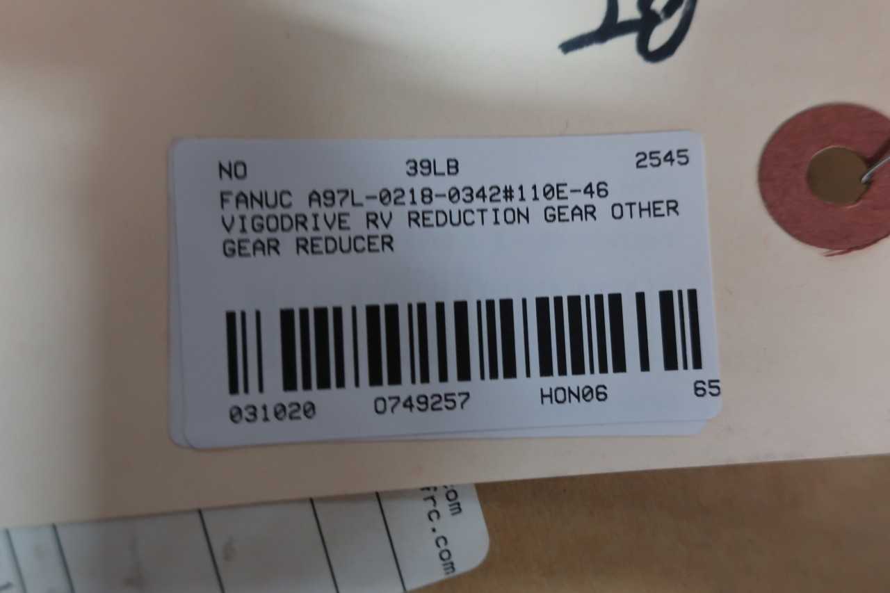 FANUC A97L-0218-0342/110E-46 VIGODRIVE RV REDUCTION GEAR - GEAR REDUCERS