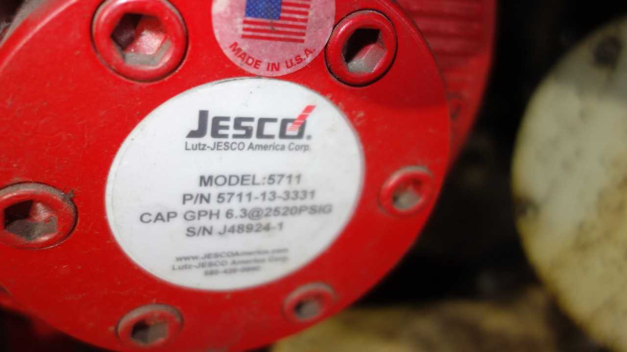 JESCO 5711 6.3GPM 230/460V-AC DOSING PUMP - ELECTRIC MOTORS