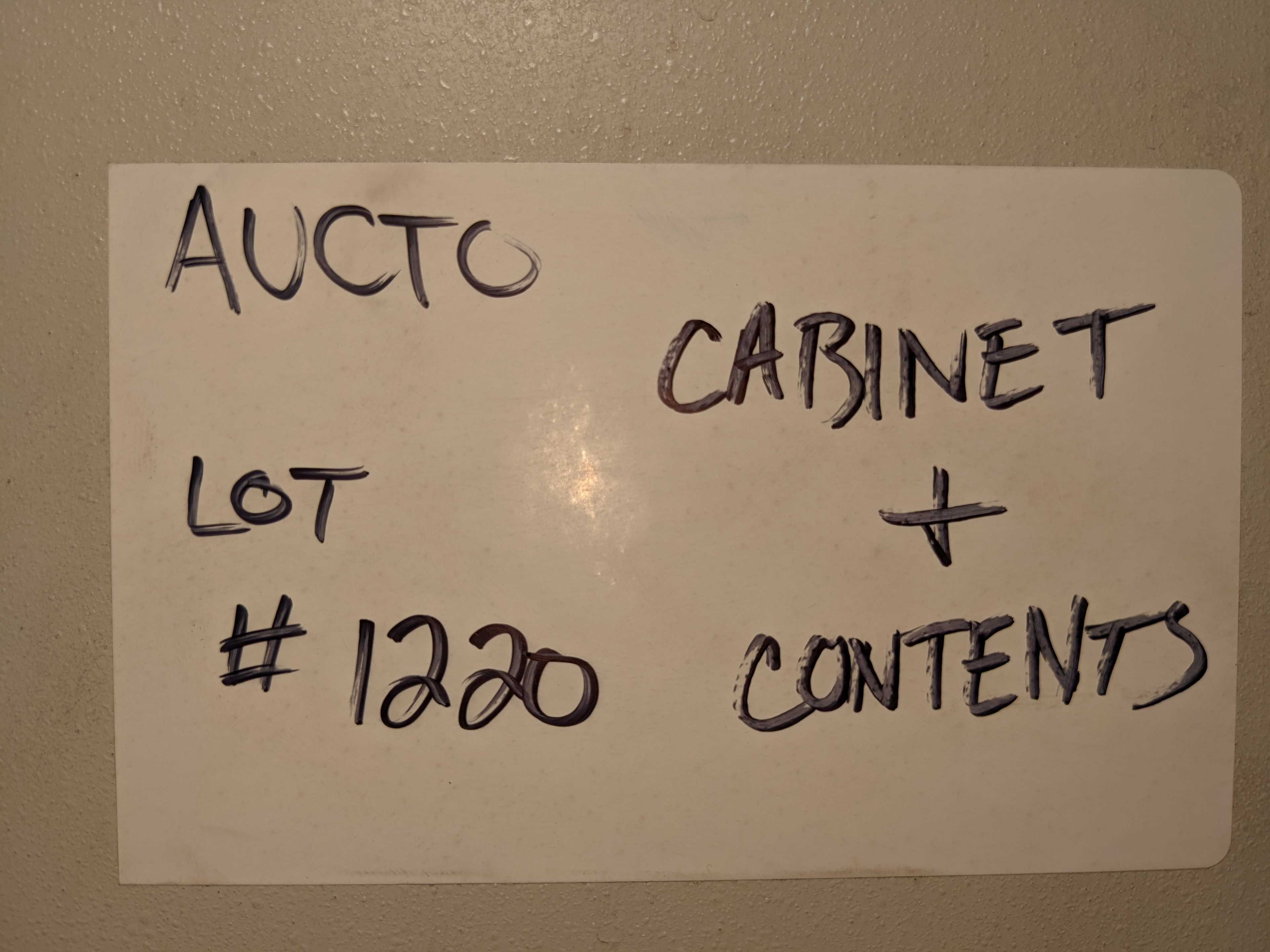 CABINET WITH CONTENTS - ELECTRICAL COMPONENTS