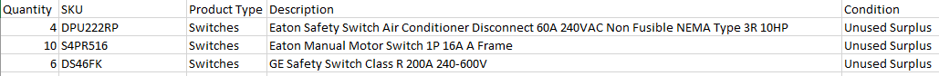 Quantity of 20x Assorted Switches - ELECTRICAL COMPONENTS Quantity of 20x Assorted Switches - ELECTRICAL COMPONENTS