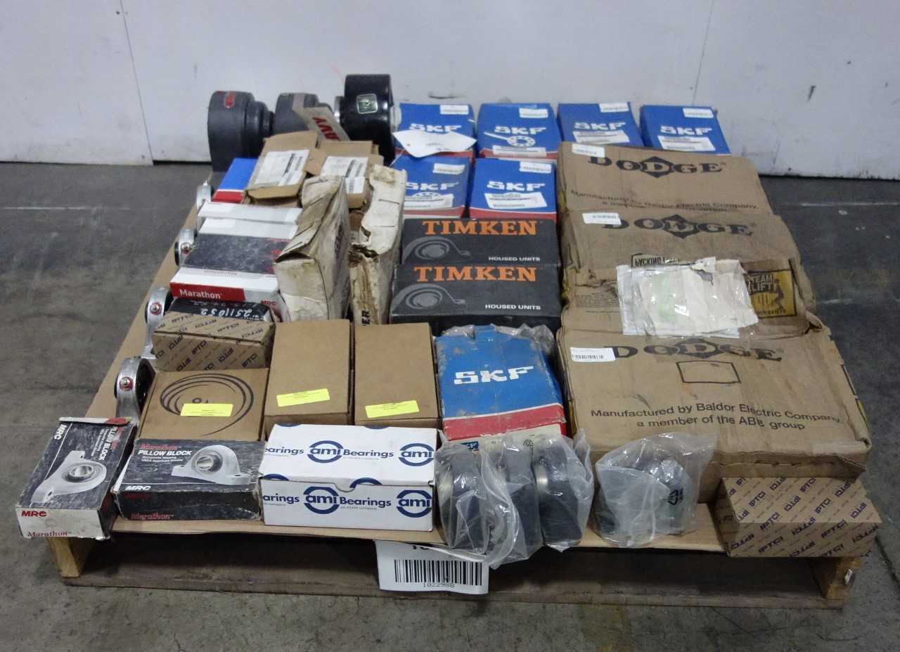 LOT OF ASSORTED PILLOW BLOCK BEARINGS - BEARINGS