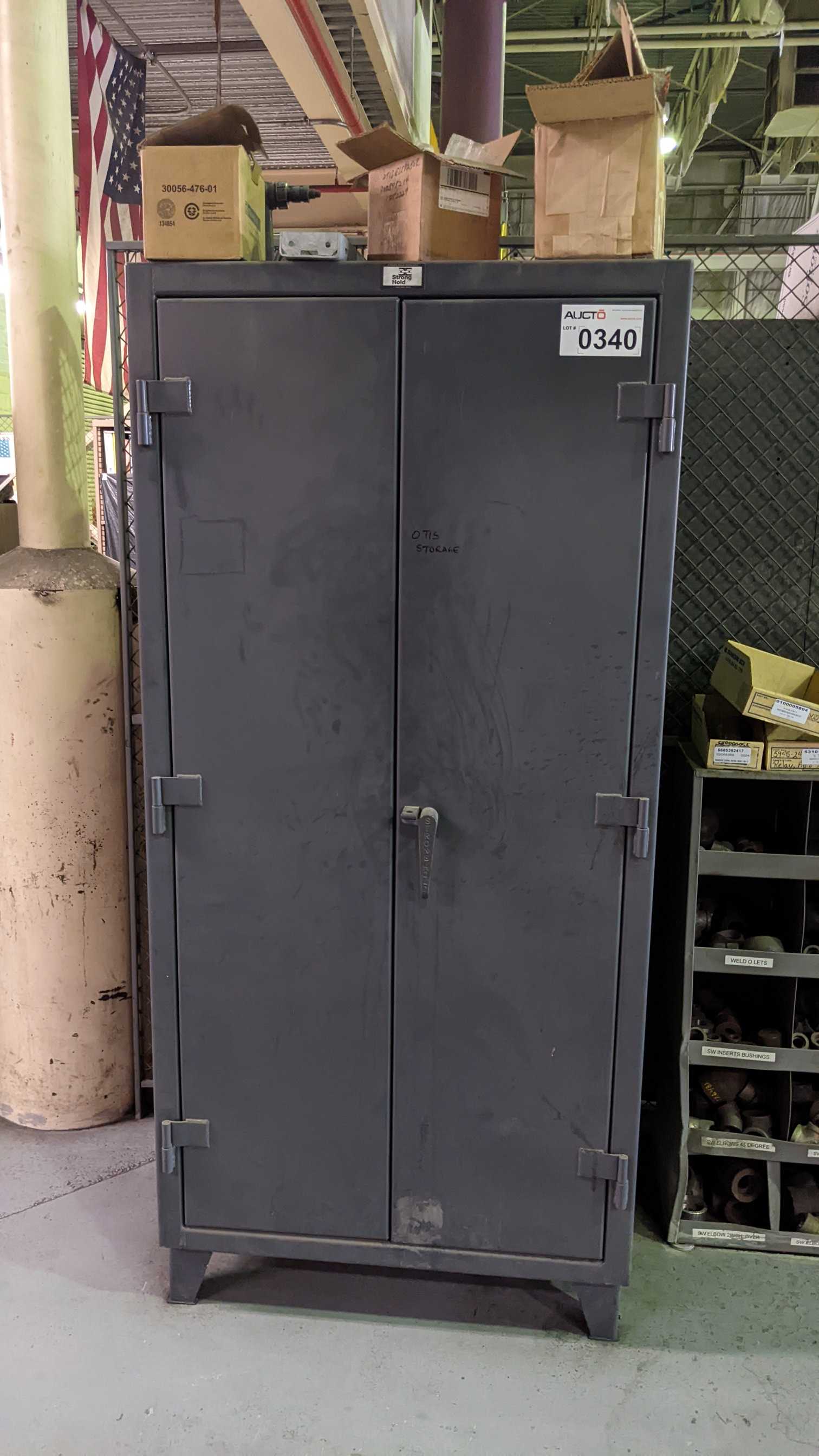 STRONG HOLD CABINET WITH CONTENTS - INDUSTRIAL PARTS