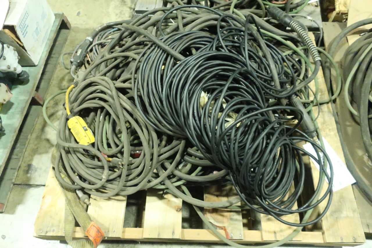 4 PALLETS OF ASSORTED WELDING CABLES - MISCELLANEOUS