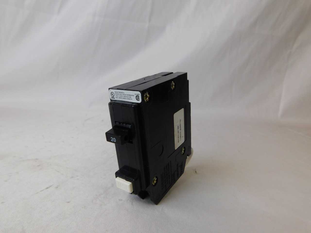 Quantity of 8x GFTCB120 1P 20A 120/240VAC MCB/Residential Circuit Breakers - CIRCUIT BREAKERS