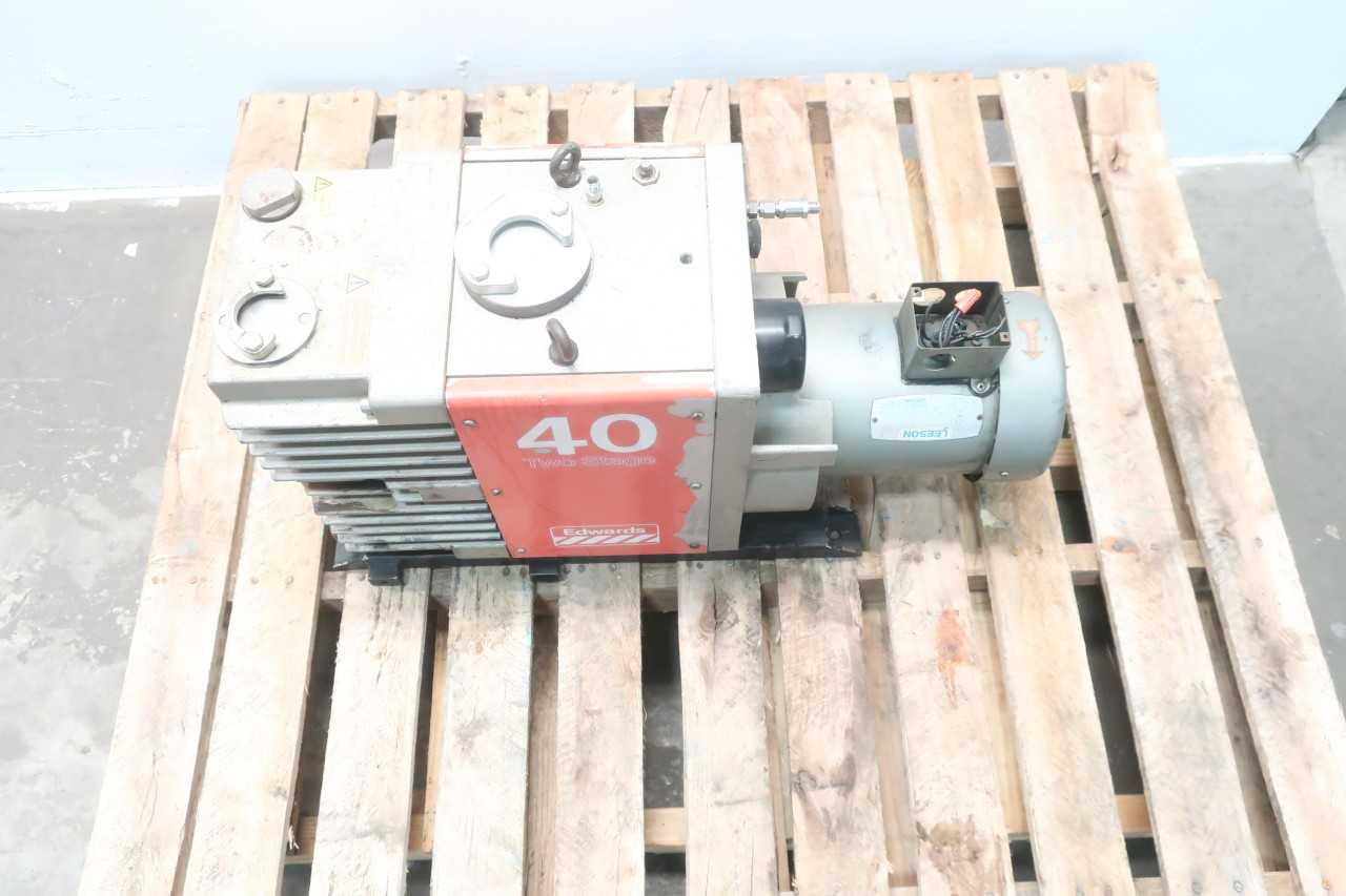 EDWARDS E2M40 FF TWO STAGE 2HP 208-230/460V-AC VACUUM PUMP - VACUUM PUMP