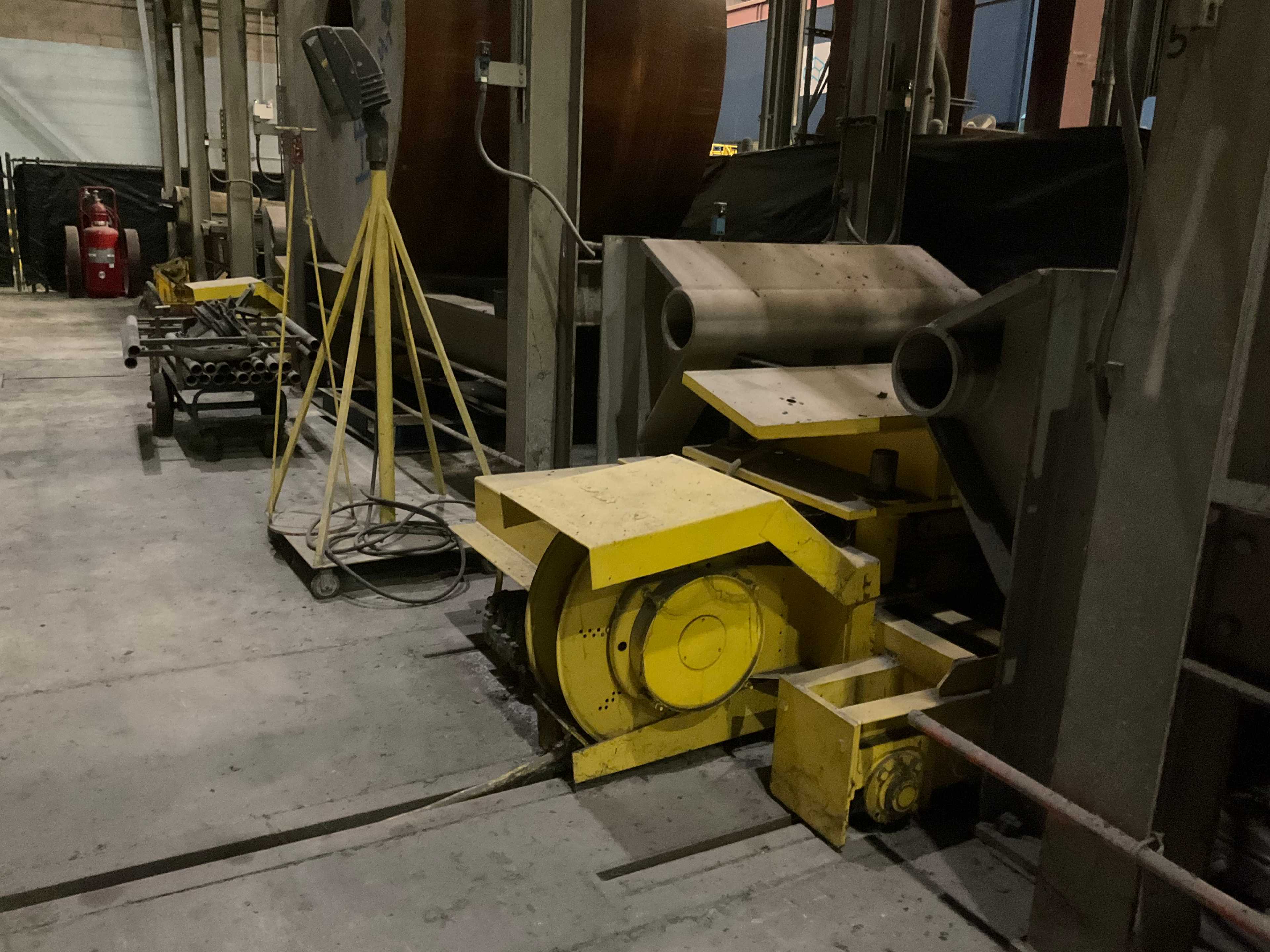 QTY 2 - X RAIL TRACK COIL CARTS - COIL HANDLING MACHINE