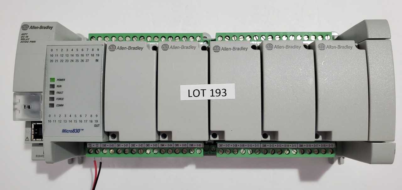 Allen Bradley Micro 830 2080-LC30-48QWB PLC - AUTOMATION & CONTROLS