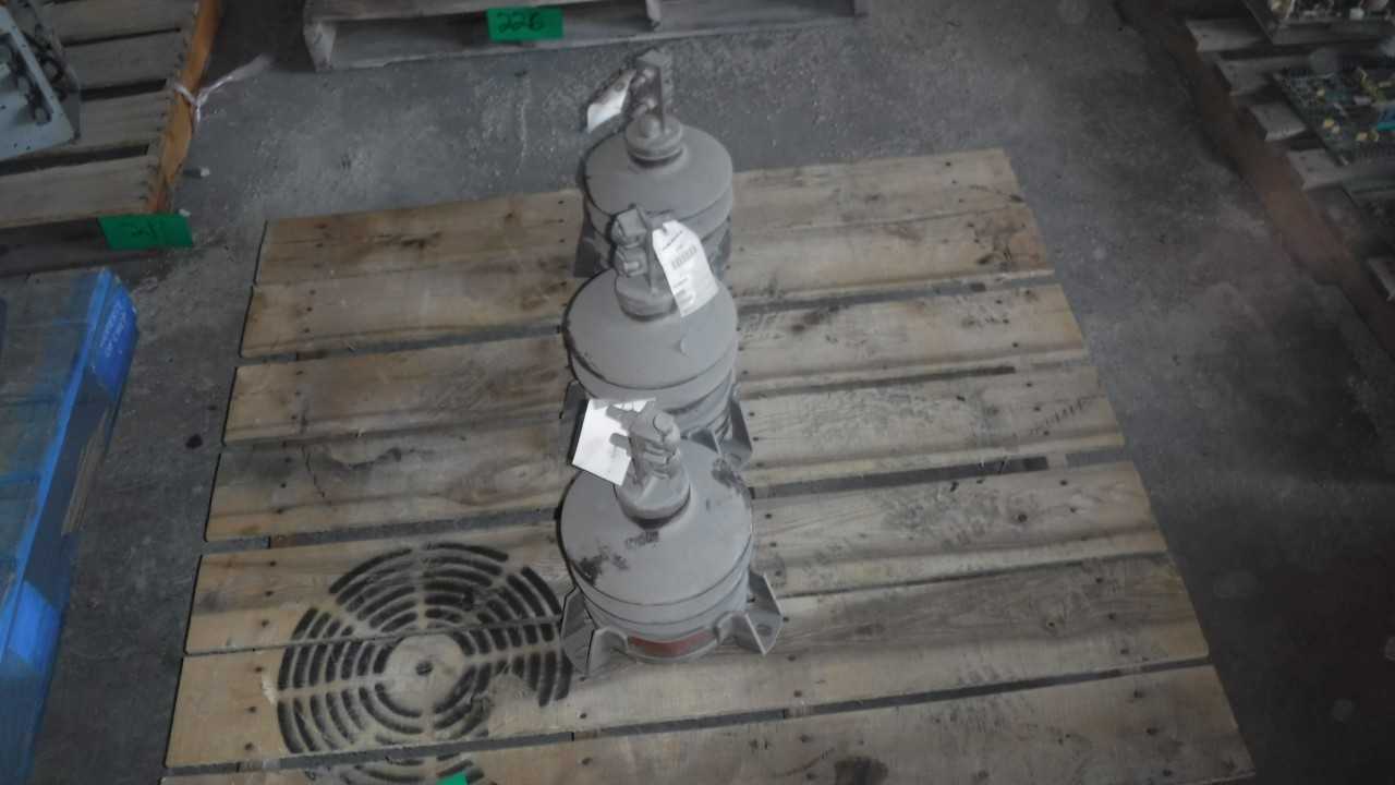 Lot of 3 6 KV RMS GE Station Arresters - LIGHTING